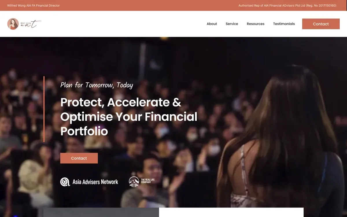 The Natalie Tan website, built by Ditrapoint, shown on a laptop and a phone