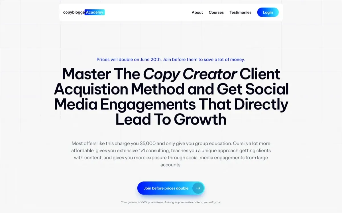 The Copyblogger Accelerator website, built by Ditrapoint, shown on a laptop and a phone