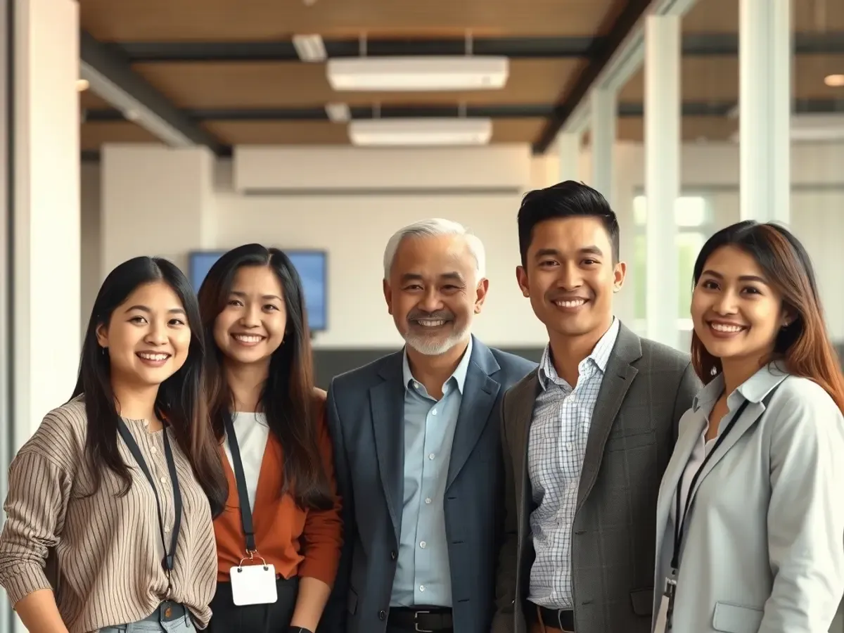 The Ditrapoint team working together in the Johor Bahru office