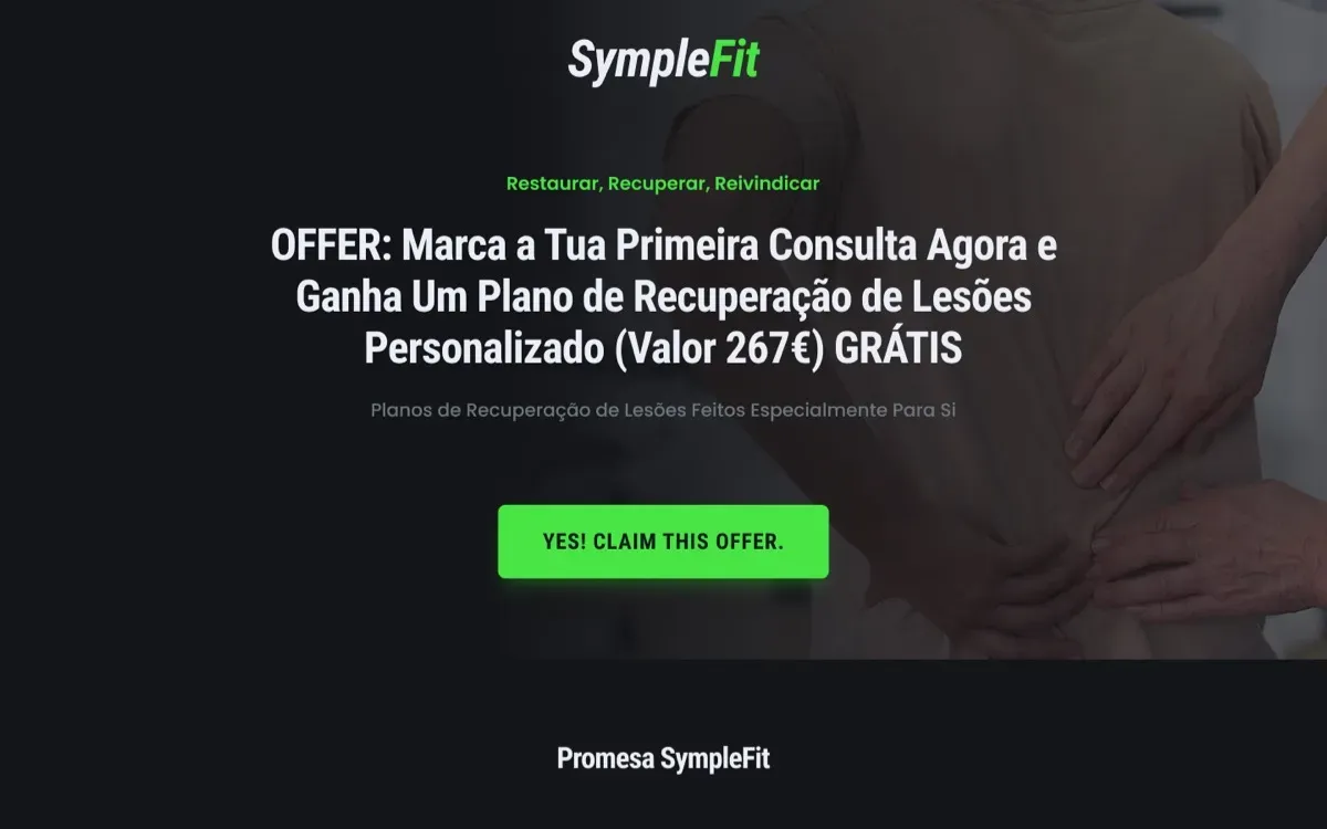 The SympleFit website, built by Ditrapoint, shown on a laptop and a phone